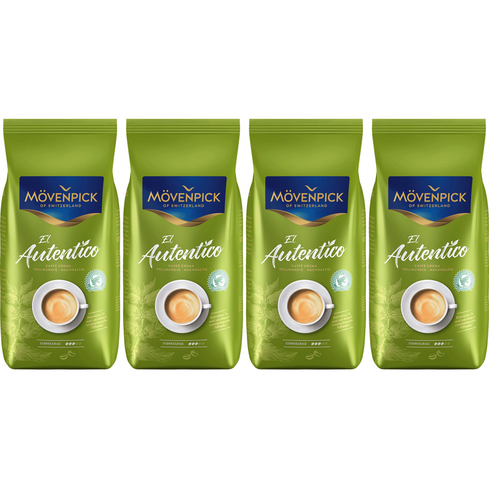 Mövenpick El Autentico - koffiebonen - 4 x 1 kilo