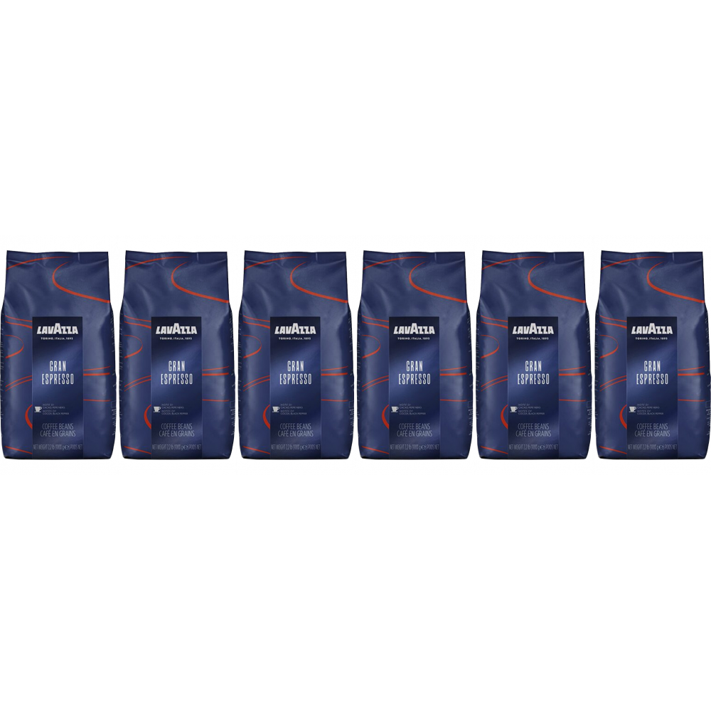Lavazza Gran Espresso - koffiebonen - 6 x 1 kilo