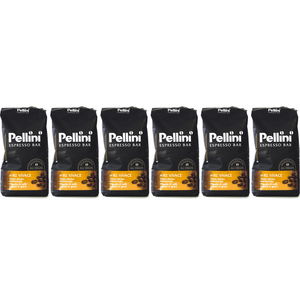 Pellini Espresso Bar No 82 Vivace - koffiebonen - 6 x 1 kilo