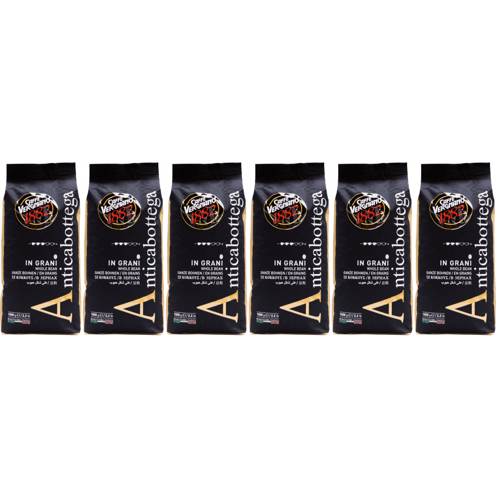 Caffè Vergnano 1882 Antica Bottega - koffiebonen - 6 x 1 kilo