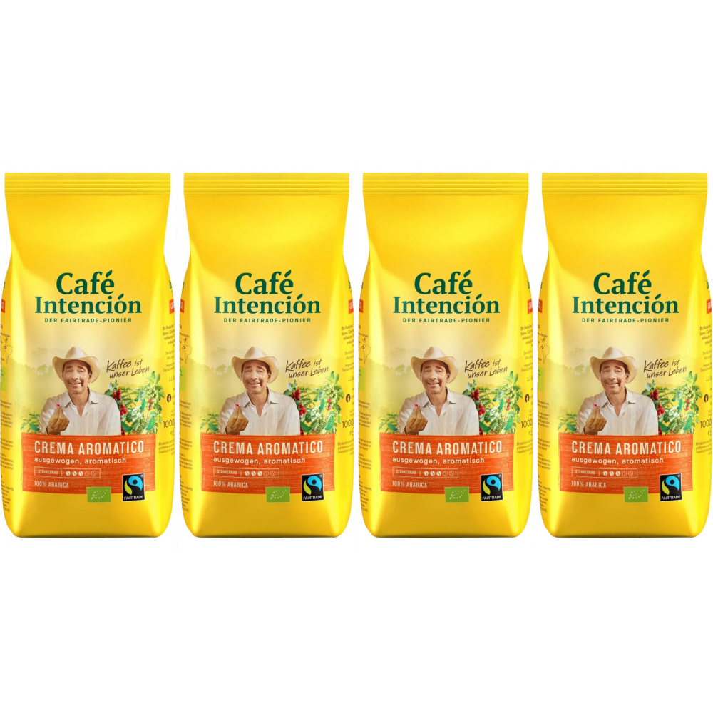 Café Intención Crema Aromatico - koffiebonen - 4 x 1 kilo
