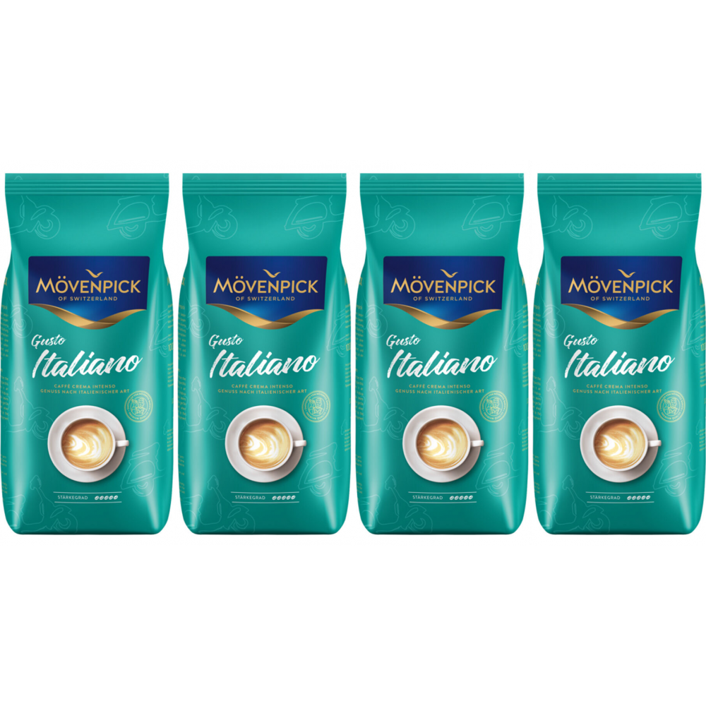 Mövenpick Crema Intensa Gusto Italiano - koffiebonen - 4 x 1 kilo