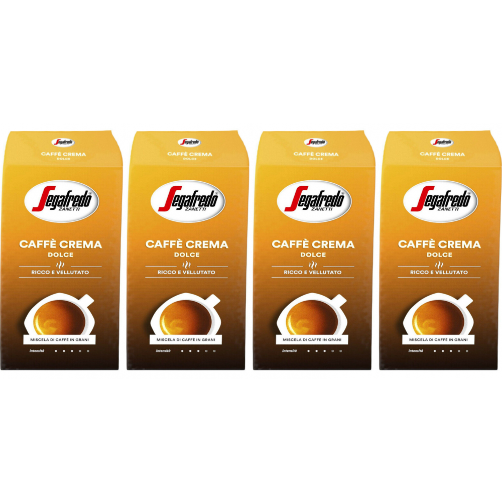 Segafredo Caffè Crema Dolce - Koffiebonen - 4 x 1 kilo