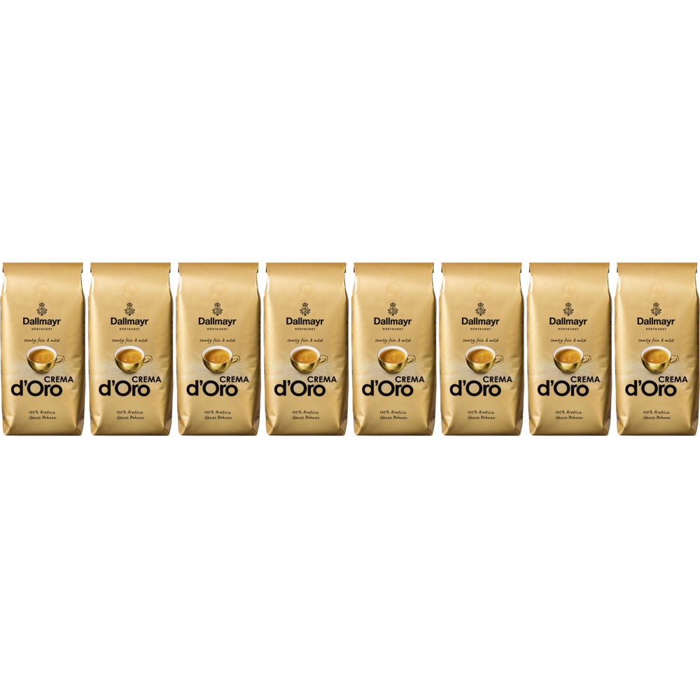 Dallmayr Crema d&apos;Oro mild & fijn - koffiebonen - 8 x 1 kilo