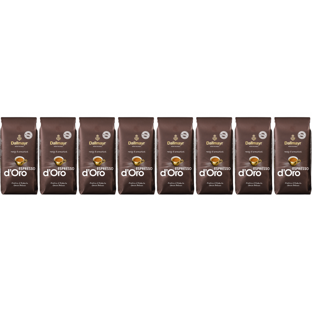 Dallmayr Espresso d&apos;Oro - koffiebonen - 8 x 1 kilo