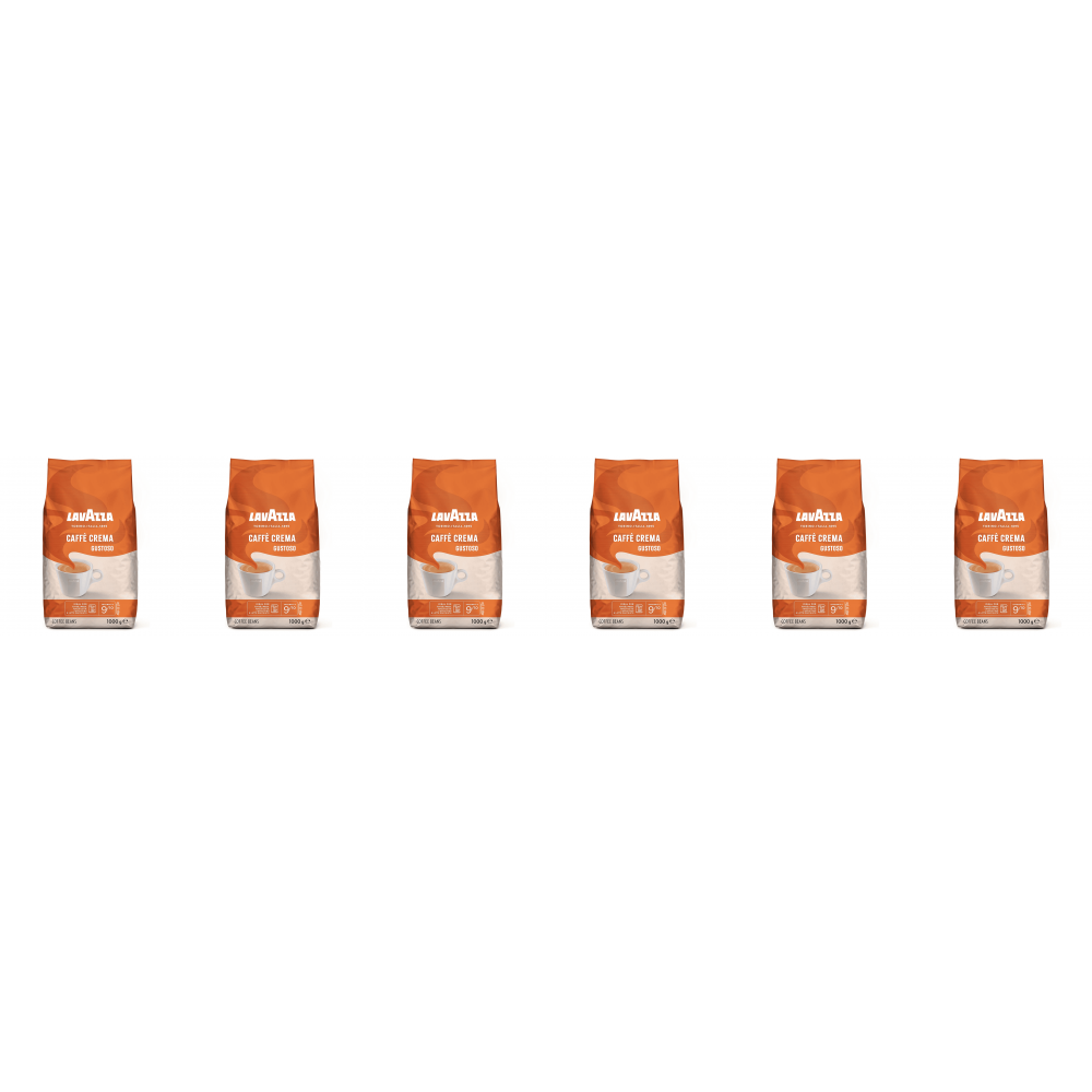 Lavazza Caffè Crema Gustoso - koffiebonen - 6 x 1 kilo