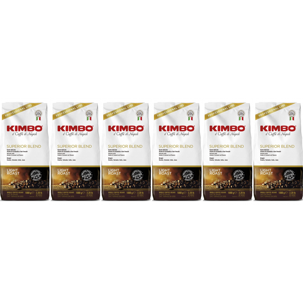Kimbo Superior Blend - koffiebonen - 6 x 1 kilo