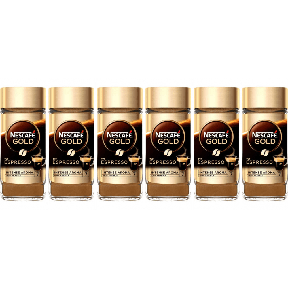 Nescafé Gold Espresso - oploskoffie - 6 x 100 gram