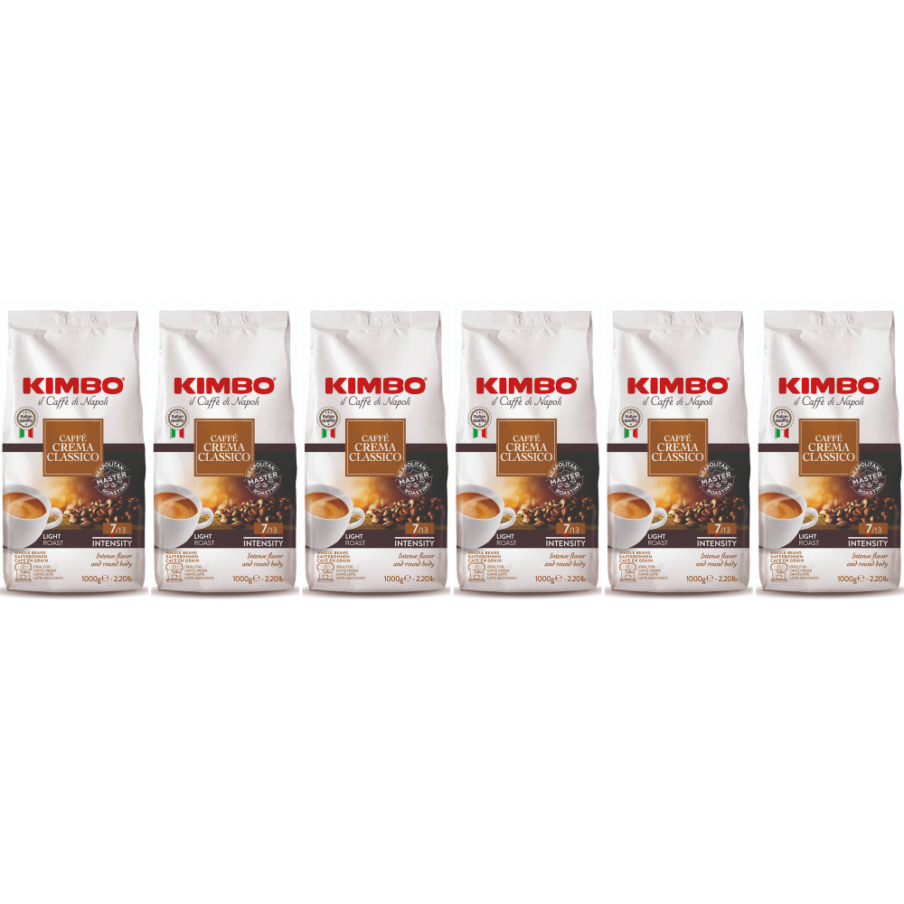 Kimbo Caffé Crema Classico - koffiebonen - 6 x 1 kilo