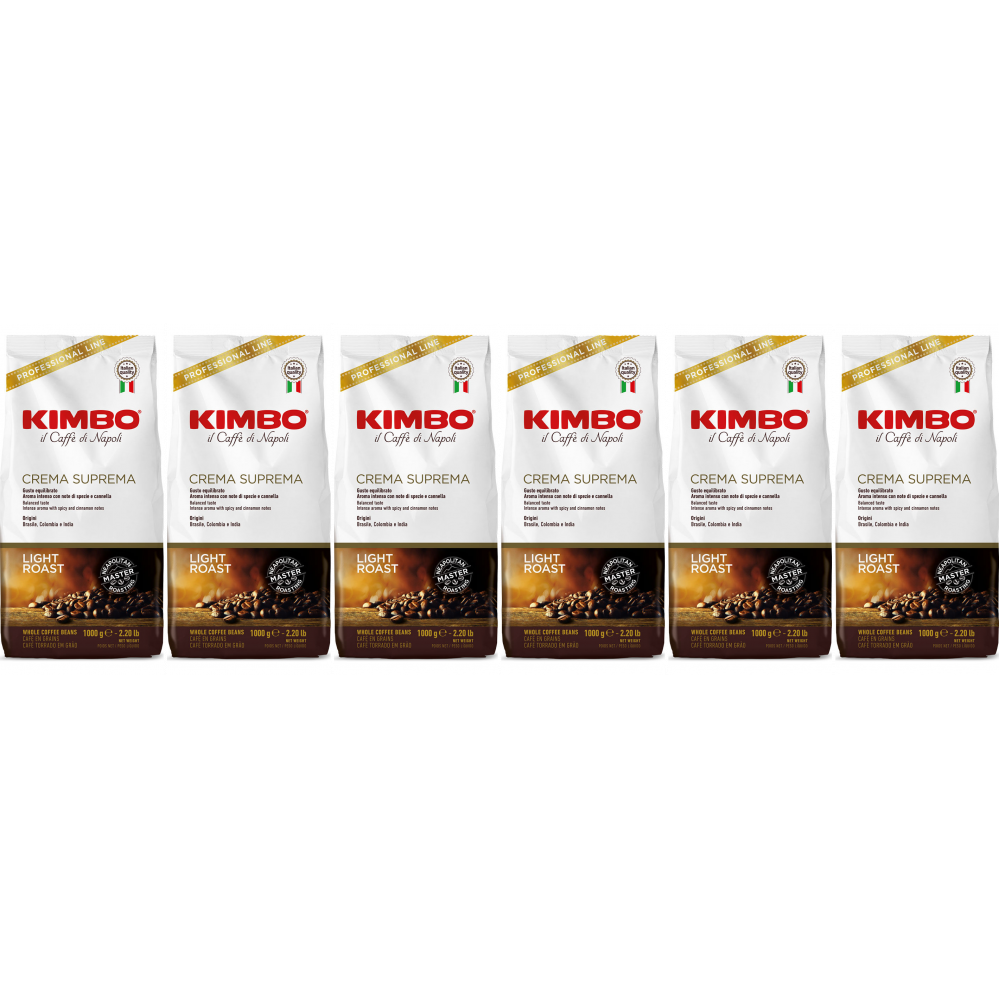 Kimbo Crema Suprema - koffiebonen - 6 x 1 kilo