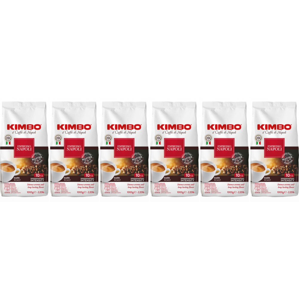 Kimbo Barista Espresso Napoli / Napoletano - koffiebonen - 6 x 1 kilo