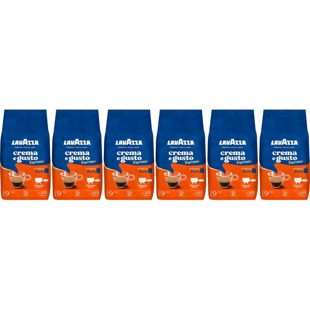 Lavazza Crema e Gusto Espresso Forte - koffiebonen - 6 x 1 kilo