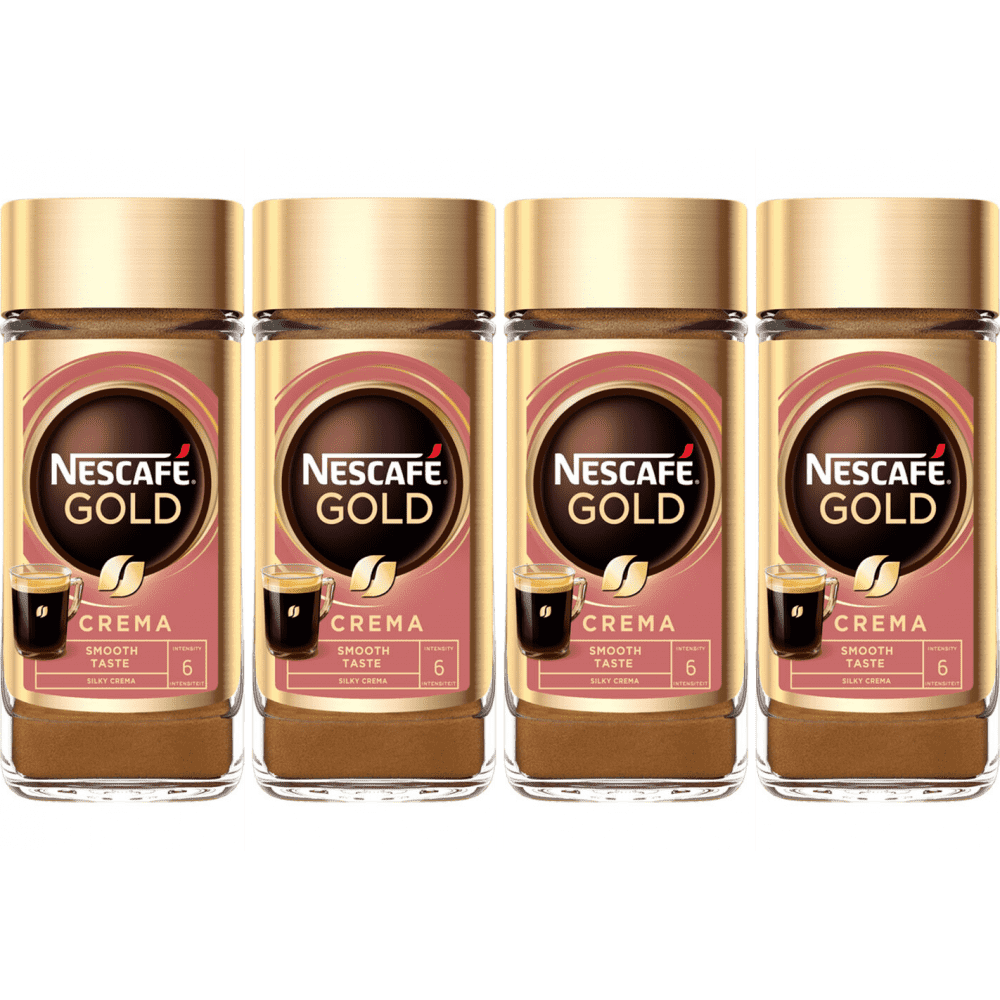 Nescafé Gold Crema - oploskoffie - 4 x 100 gram