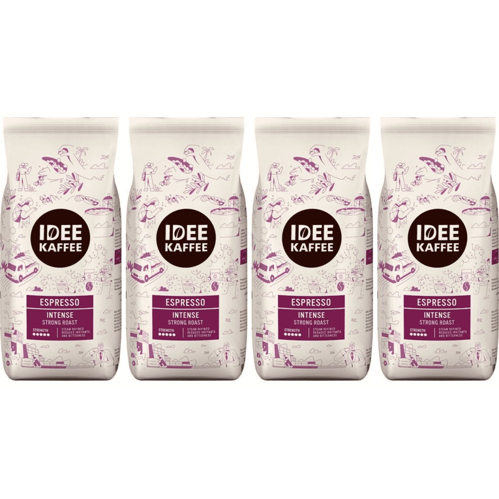 Idee Kaffee Espresso Intense - koffiebonen - 4 x 1 kilo