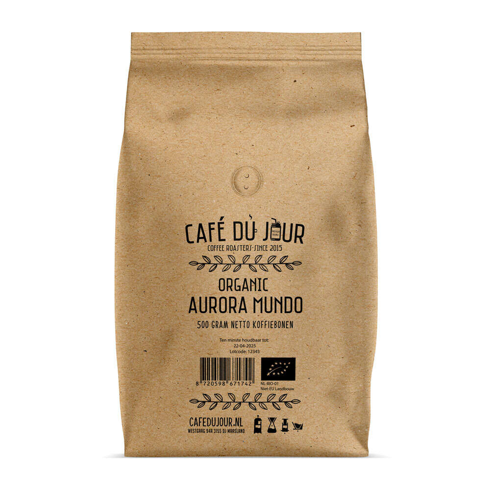 Aurora Mundo - Biologische koffiebonen - 500 gram
