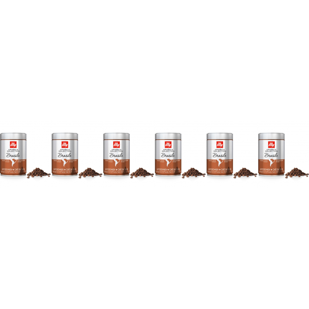 illy Arabica Selection Brazilië - koffiebonen - 6 x 250 gram