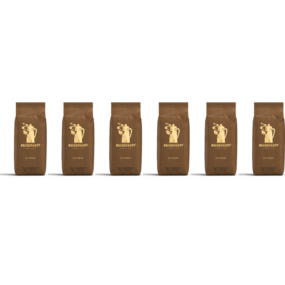 Caffè Hausbrandt Superbar - koffiebonen - 6 x 1 kilo