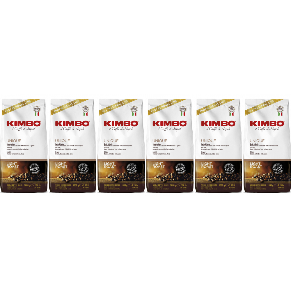 Kimbo Espresso Bar Unique - Koffiebonen - 6 x 1 kilo