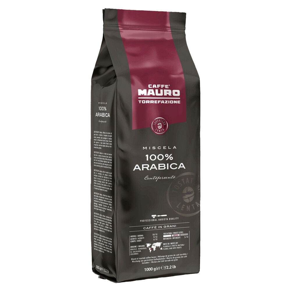Caffè Mauro 100% arabica Centopercento - koffiebonen - 6 x 1 kilo