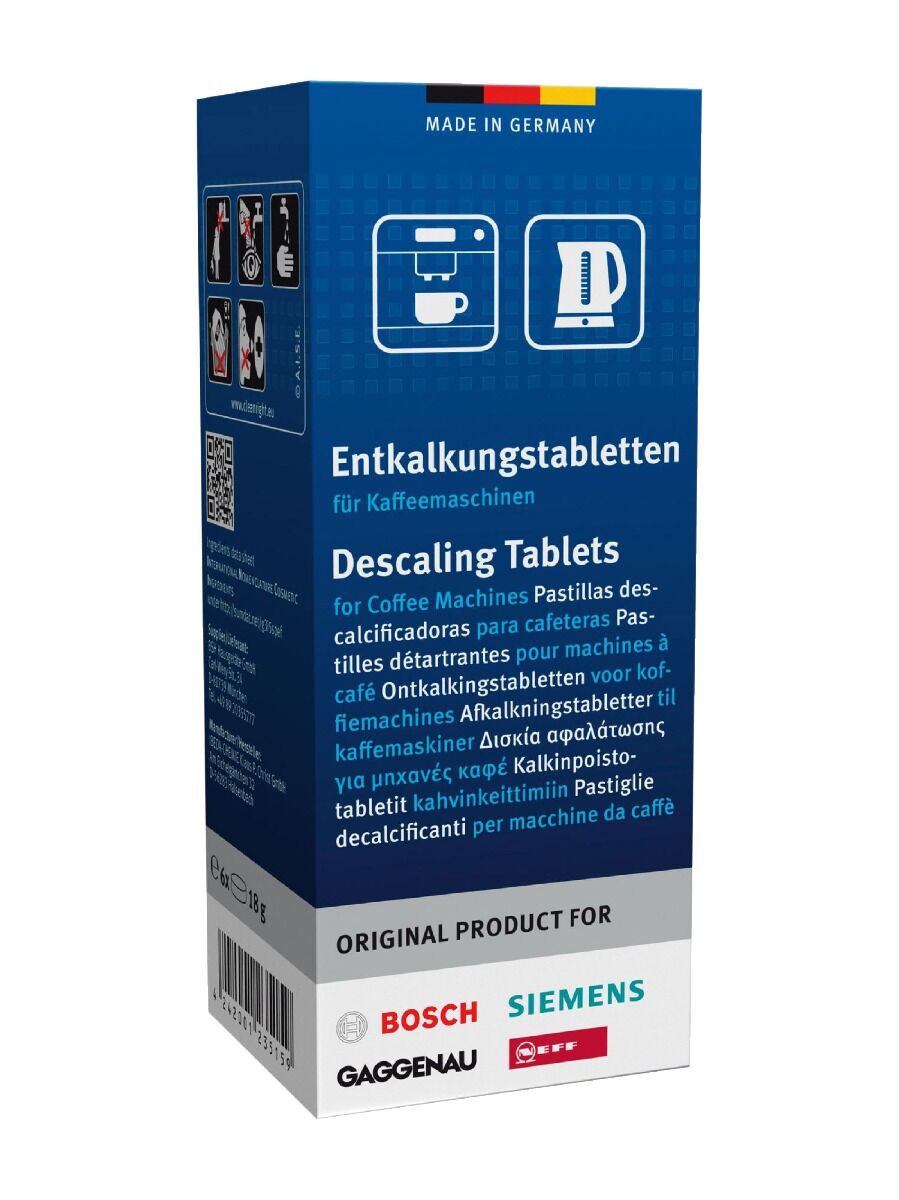 Bosch / Siemens Ontkalkingstablet Koffiezetapparaat 6 stuks