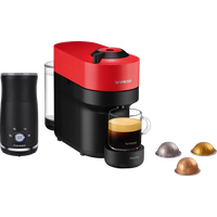 Krups Nespresso Vertuo Pop XN9205 Spicy Red + Pierre Melkopschuimer