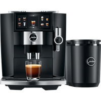 JURA J8 Twin Diamond Black (EA) + Melkkoeler