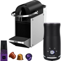 De'Longhi Nespresso Pixie EN127.S + Pierre Melkopschuimer
