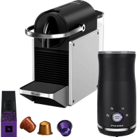De'Longhi Nespresso Pixie EN127.S + Pierre Melkopschuimer