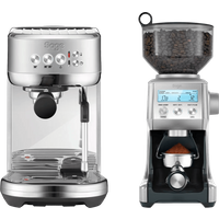 Sage the Bambino Plus Stainless Steel + Koffiemolen